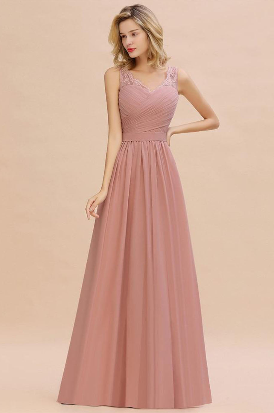 Robe Vieux Rose Demoiselle d Honneur